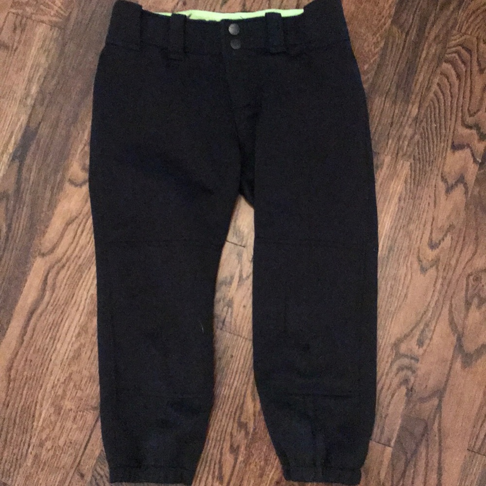 Black Mizuno softball pants size large